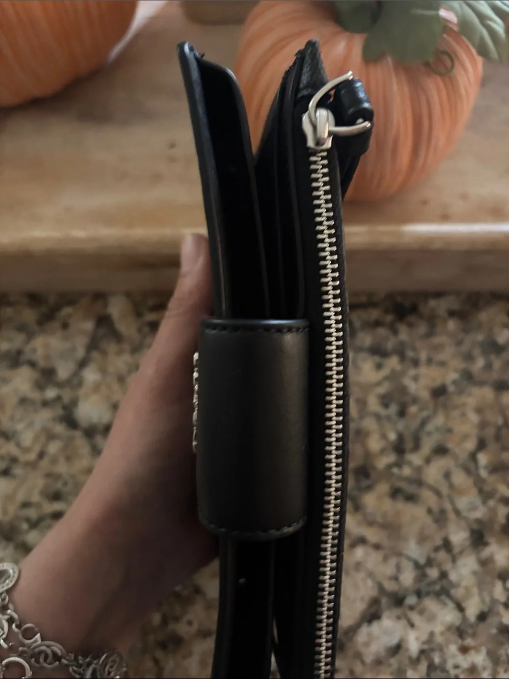 Coach Black Signature Clutch Wallet